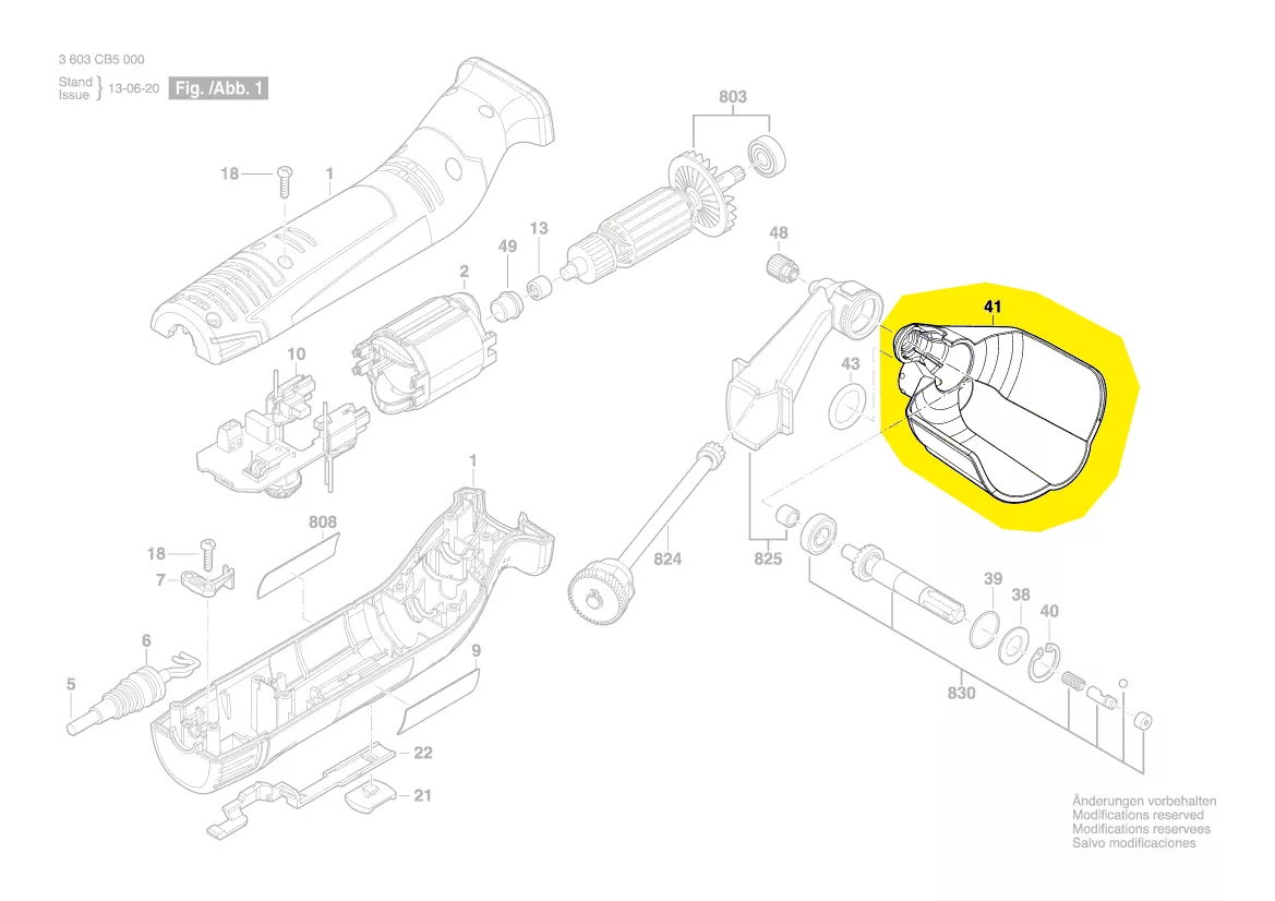 Capot de protection réf. 2 609 006 463 BOSCH